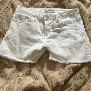 Just Black Women's White Denim Shorts